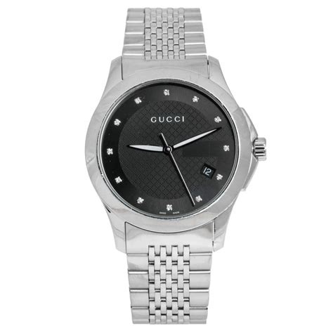 stainless steel back gucci|Gucci 126.4 watch stainless steel.